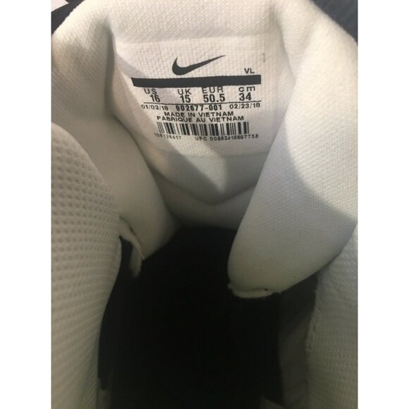 NEW‎ Nike Men’s Sz 16 Black White Pro D Force Savage Football Cleats 902677-001 main image 6